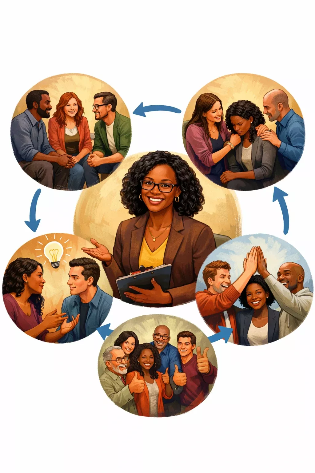 Couples and family therapy for communication and relationship support