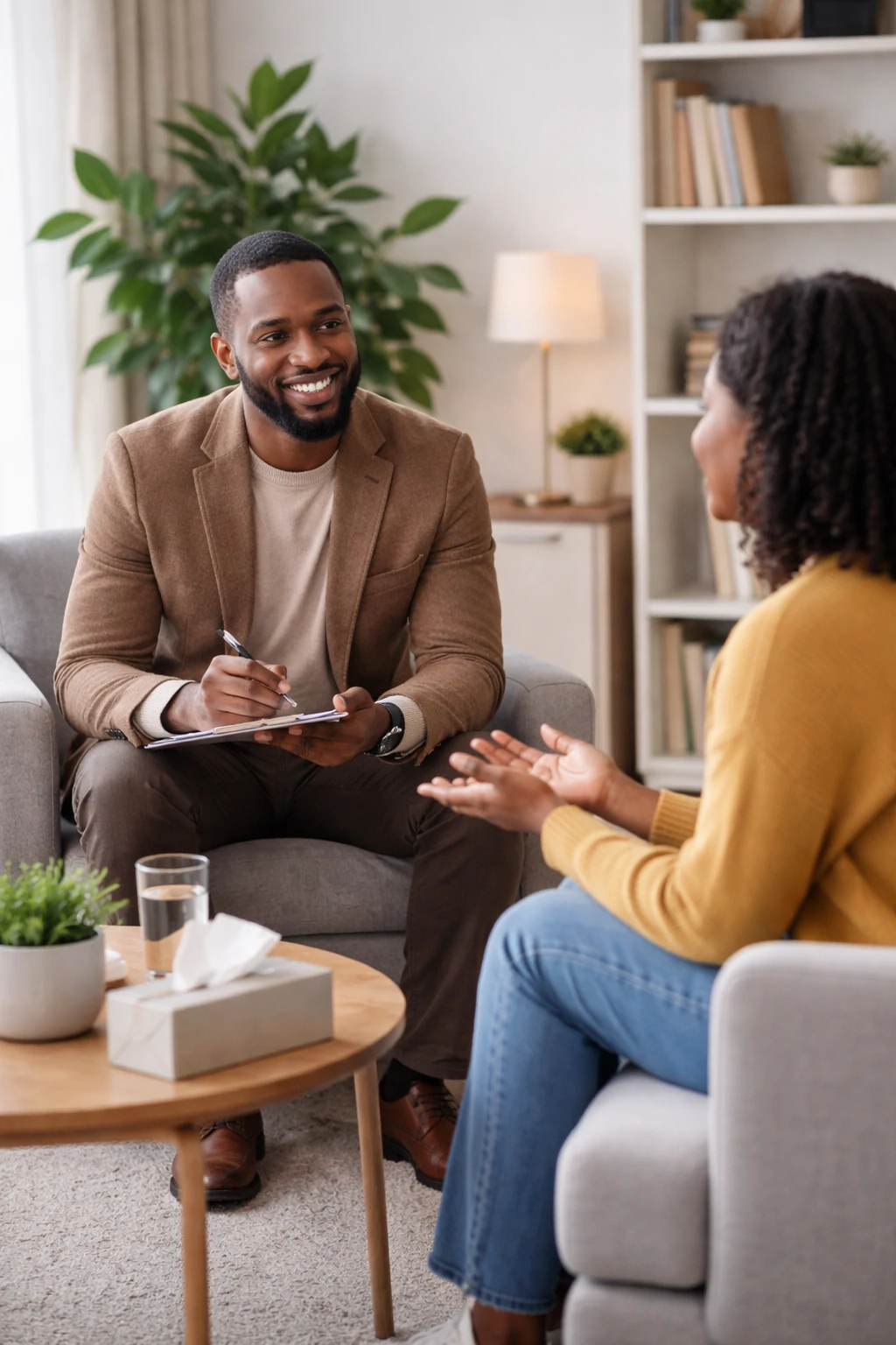 Individual counselling session for anxiety stress and confidence